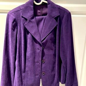 Briggs New York purple suit